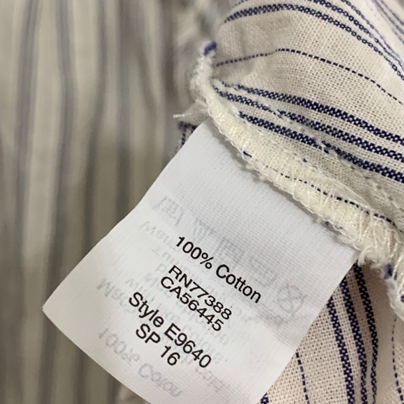 Madewell Striped Retro Off-The-Shoulder Blouse - Picture 4 of 7